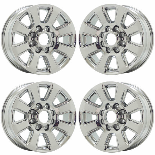 20" Ford F250 F350 SRW Bright Chrome wheels rims Factory OEM set 10102 EXCHANGE