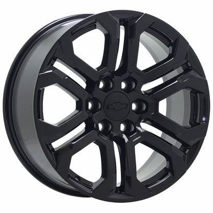 20" Chevy Colorado Truck Gloss Black wheels rims Factory OEM set 95780 EXCHANGE