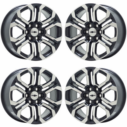 20" Chevrolet Colorado Truck Machined Black wheels rims Factory OEM set 95780