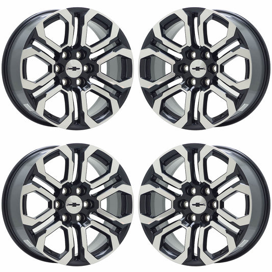 20" Chevrolet Colorado Truck Machined Black wheels rims Factory OEM set 95780