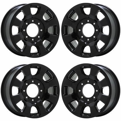 18" Ford F250 F350 SRW Gloss Black wheels rims Factory OEM set 10481 EXCHANGE