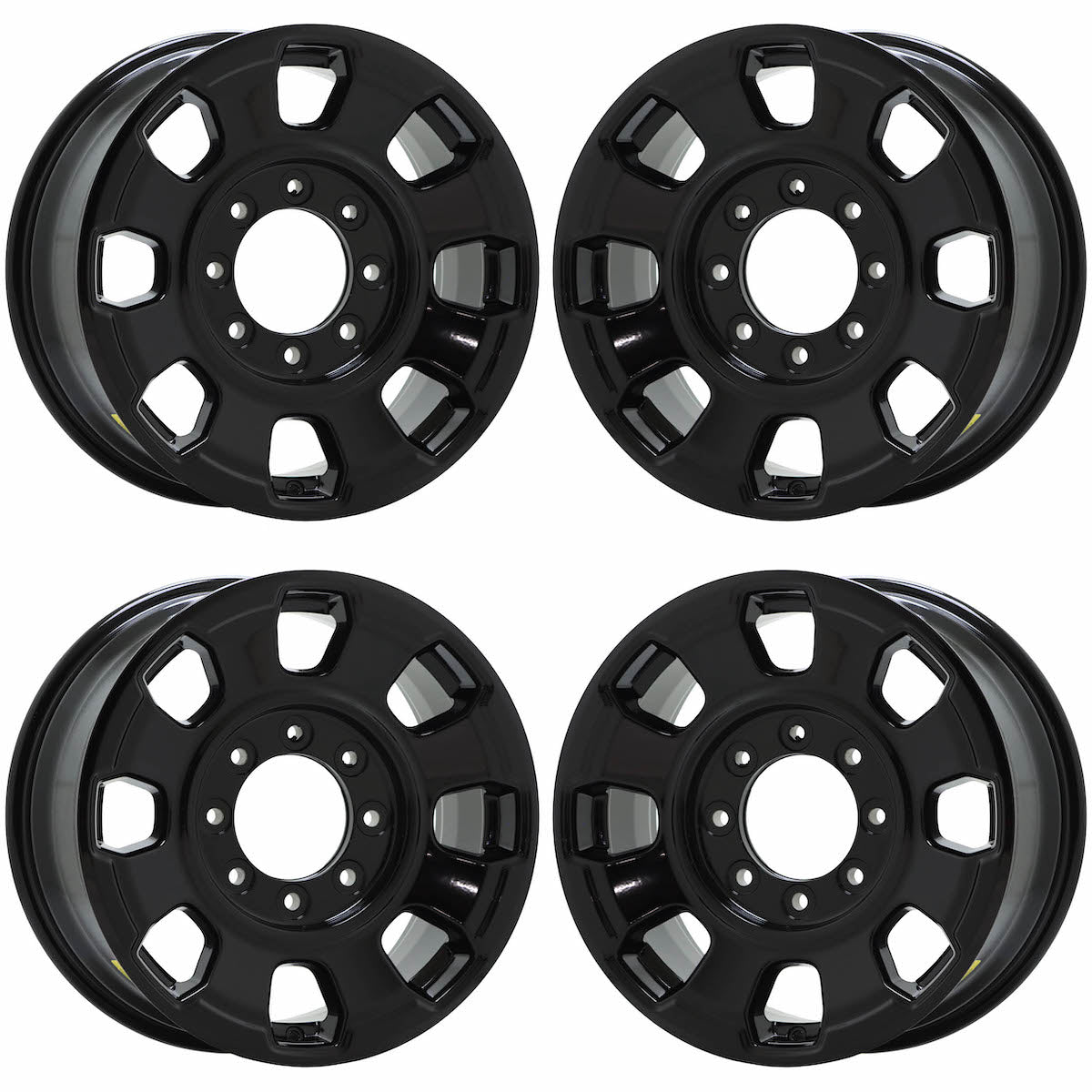 18" Ford F250 F350 SRW Gloss Black wheels rims Factory OEM set 10482