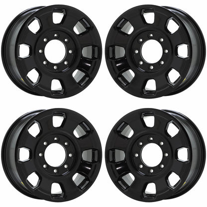 18" Ford F250 F350 SRW Gloss Black wheels rims Factory OEM set 10482