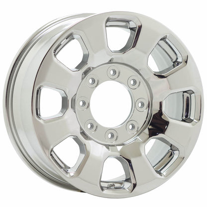18" Ford F250 F350 SRW Bright Chrome wheels rims Factory OEM set 10481