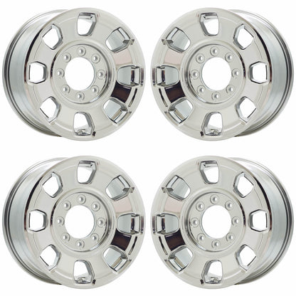 18" Ford F250 F350 SRW Bright Chrome wheels rims Factory OEM set 10482