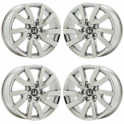 18" Honda Pilot Bright Chrome wheels rims Factory OEM set 63148 EXCHANGE