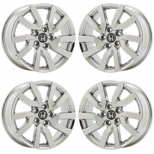18" Honda Pilot Bright Chrome wheels rims Factory OEM set 63148 EXCHANGE