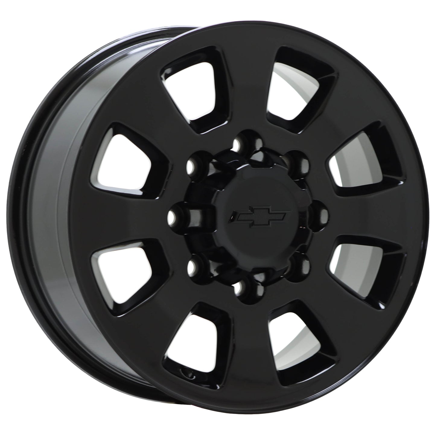 18" Chevrolet Silverado 2500 3500 Gloss Black wheels rims OEM set 5501