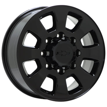 18" Chevrolet Silverado 2500 3500 Gloss Black wheels rims OEM set 5501