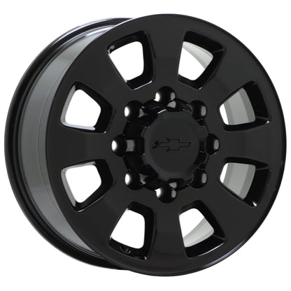 18" Chevrolet Silverado 2500 3500 Gloss Black wheels rims OEM set 5501
