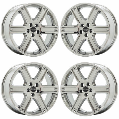 19" Land Rover Range Rover Evoque Bright Chrome wheels rim OEM set 72234