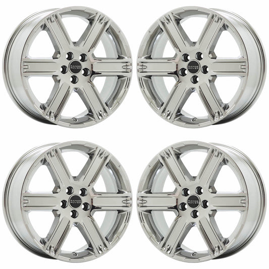 19" Land Rover Range Rover Evoque Bright Chrome wheels rim OEM set 72234