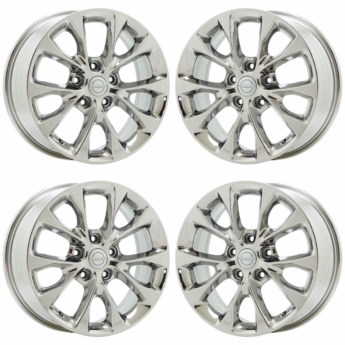 18" Chrysler Pacifica Bright Chrome wheels rims Factory OEM set 95052 EXCHANGE