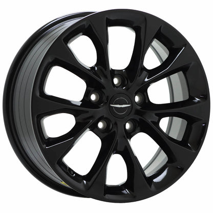18" Chrysler Pacifica Gloss Black wheels rims Factory OEM set 95052 EXCHANGE