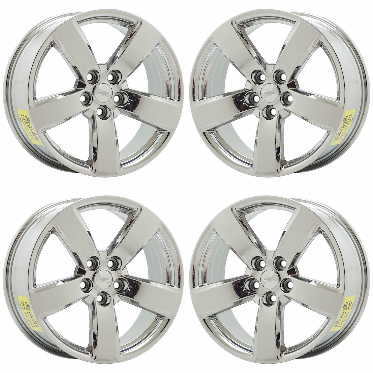 19" Chevrolet Malibu LTZ Bright Chrome wheels rims Factory OEM set 5562