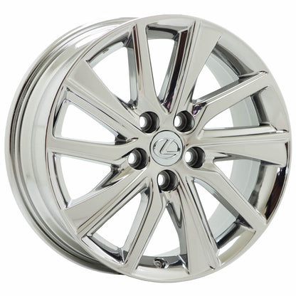 17" Lexus ES300 ES350 Bright Chrome wheels rims Factory OEM set 4 74333 EXCHANGE