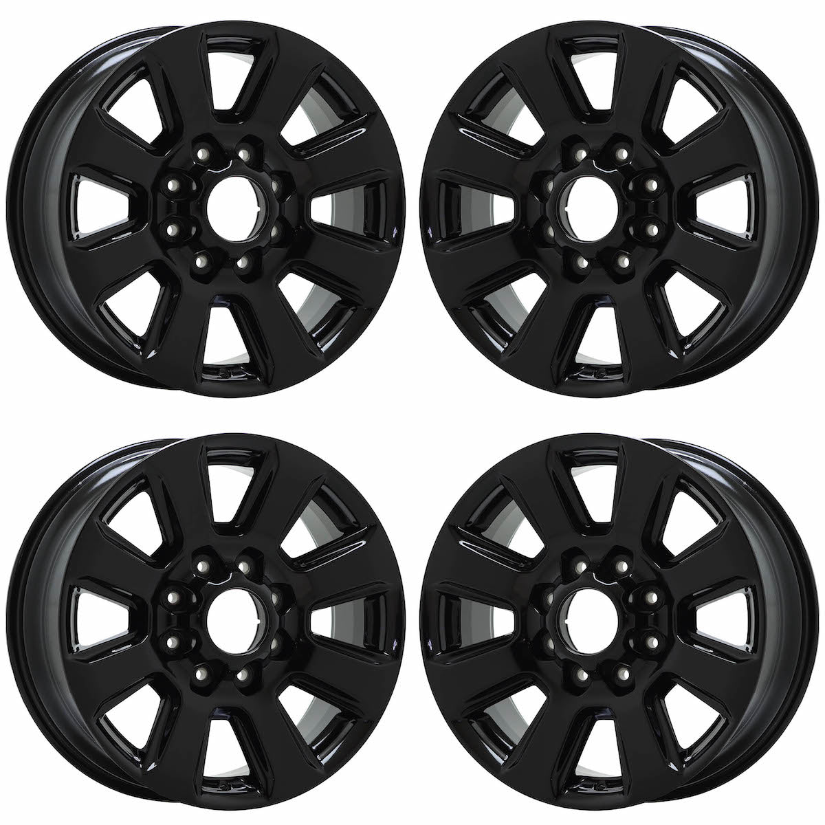 20" Ford F250 F350 SRW Gloss Black wheels rims Factory OEM set 10102 EXCHANGE