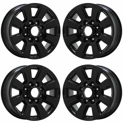 20" Ford F250 F350 SRW Gloss Black wheels rims Factory OEM set 10102 EXCHANGE