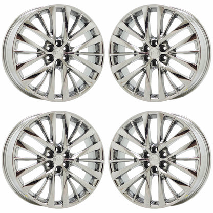 22" Buick Enclave Bright Chrome wheels rims Factory OEM set 90043 EXCHANGE
