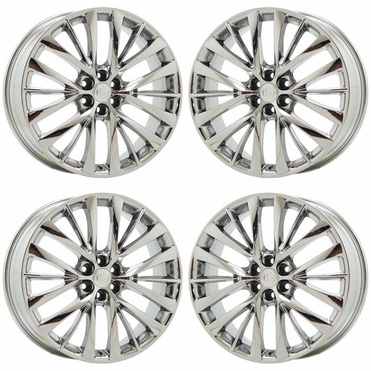 22" Buick Enclave Bright Chrome wheels rims Factory OEM set 90043 EXCHANGE