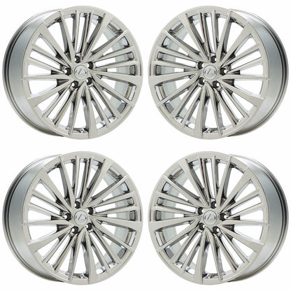 21" Lexus RX350 RX350H Bright Chrome wheels rims Factory OEM set LG111 EXCHANGE