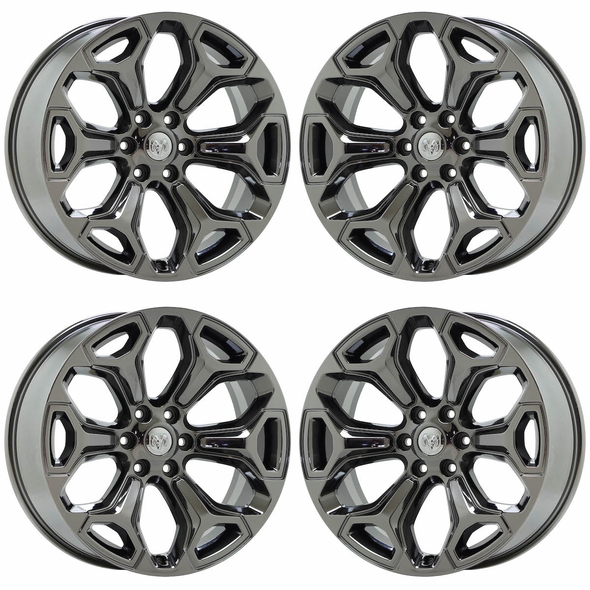 22" Dodge Ram 1500 Truck PVD Hyper Chrome wheels rims Factory OEM 2685 2727