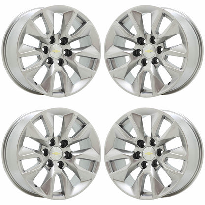20" Chevrolet Silverado 1500 Satin Chrome wheels rims Factory OEM 5916