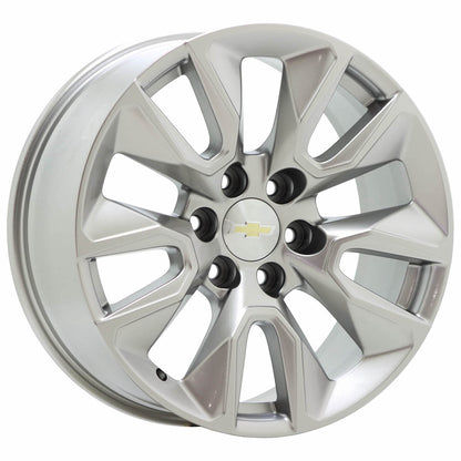 20" Chevrolet Silverado 1500 Satin Chrome wheels rims Factory OEM 5916