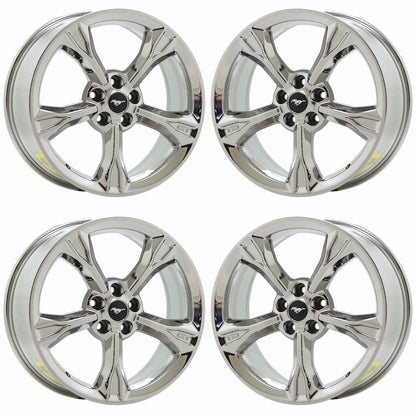 19" Ford Mustang GT Bright Chrome wheels rims Factory OEM 10081