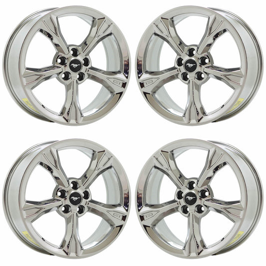 19" Ford Mustang GT Bright Chrome wheels rims Factory OEM 10081