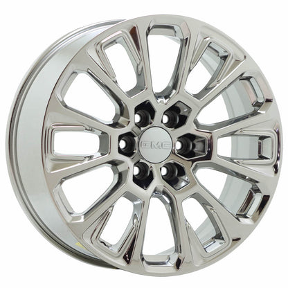 22" GMC Yukon Denali Bright Chrome wheels rim Factory OEM set 85675606 EXCHANGE