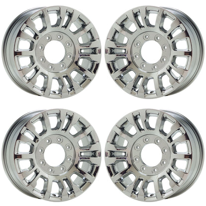 18" Ford F250 F350 SRW Bright Chrome wheels rims Factory OEM set 10290 EXCHANGE