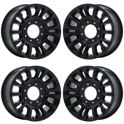 18" Ford F250 F350 SRW Gloss Black wheels rims Factory OEM set 10290 EXCHANGE