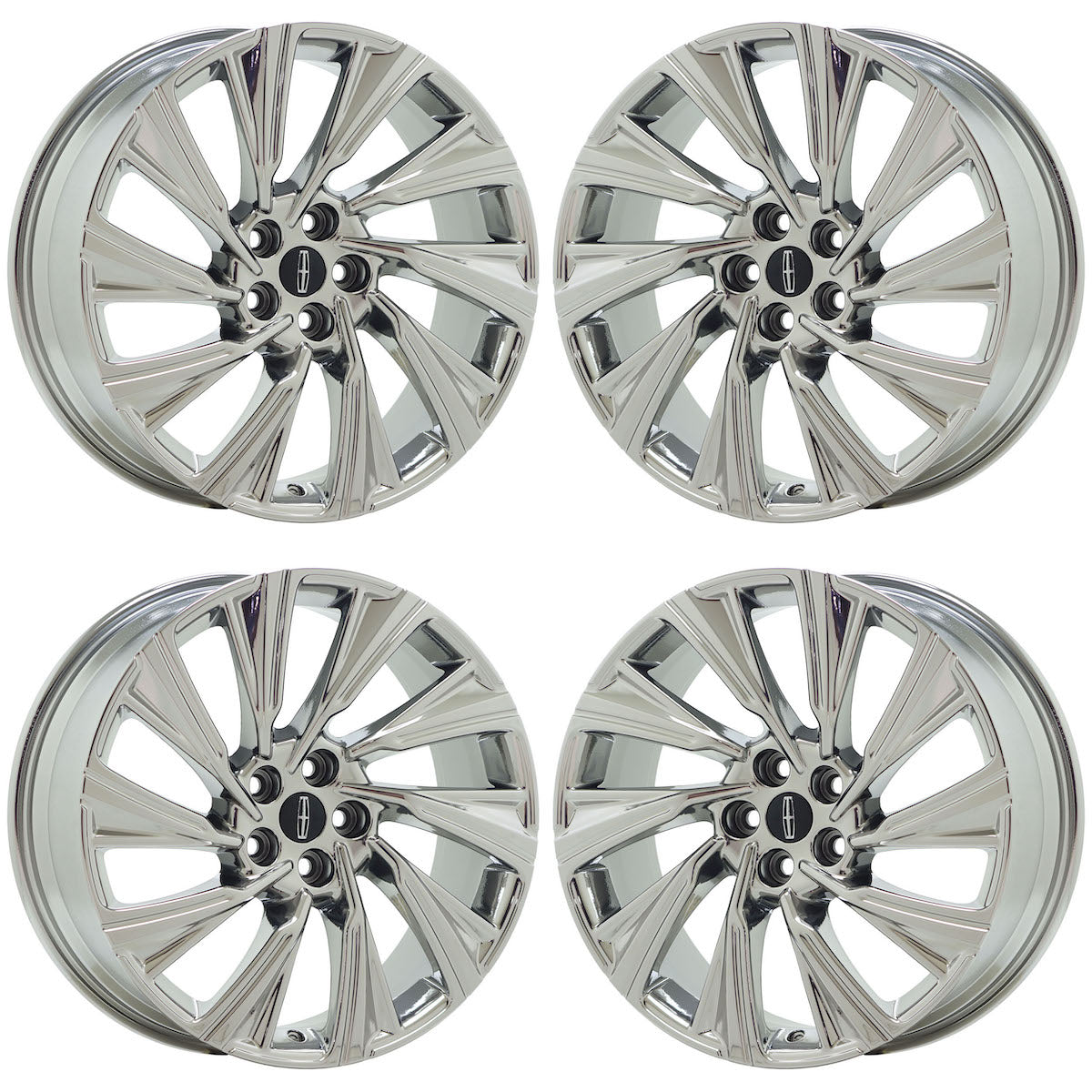 20" Lincoln Aviator Bright Chrome wheels rims Factory OEM set alyfs040 EXCHANGE
