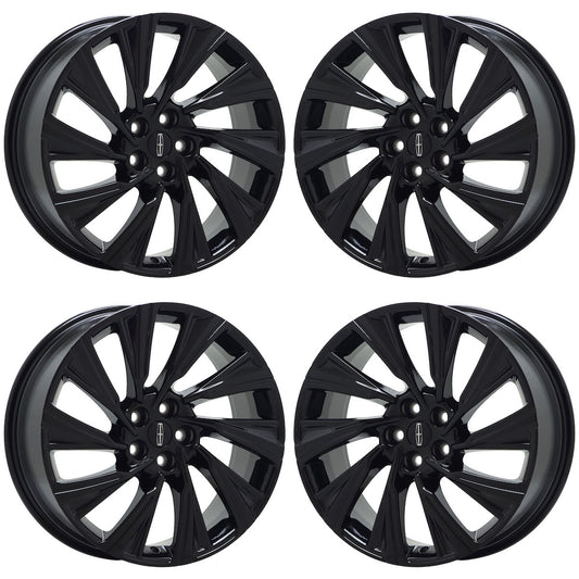 20" Lincoln Aviator Gloss Black wheels rims Factory OEM set alyfs040 EXCHANGE