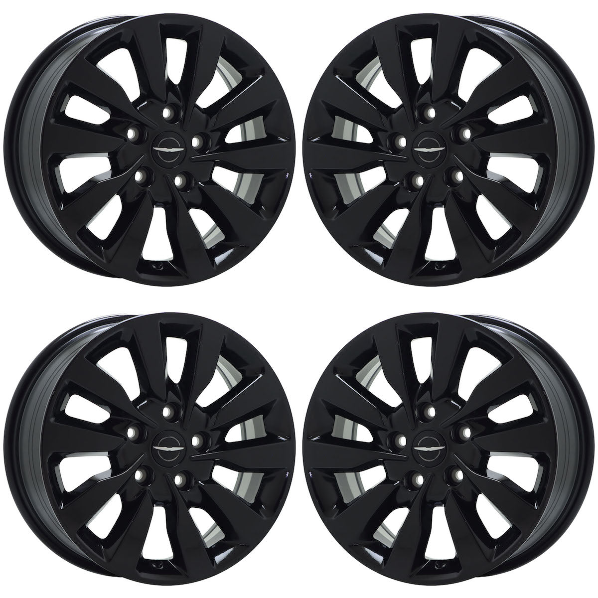 17" Chrysler Pacifica Gloss Black wheels rims Factory OEM 2689 EXCHANGE