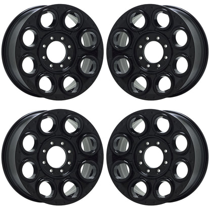 20" Ford F250 F350 SRW Gloss Black wheels rims Factory OEM set 10484 EXCHANGE