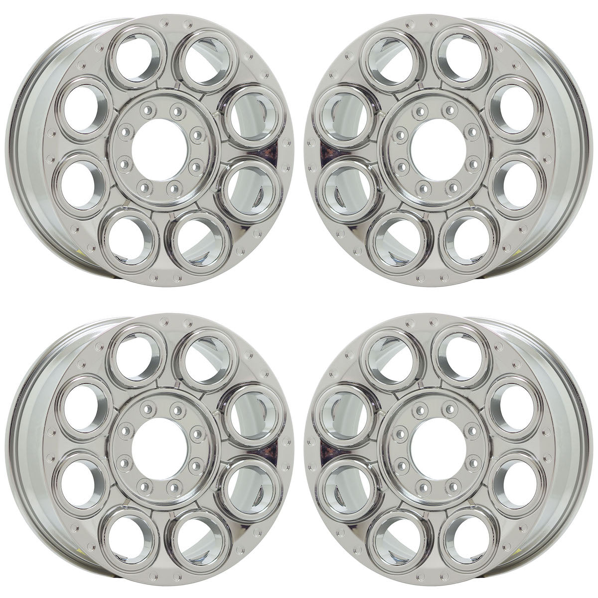 20" Ford F250 F350 SRW Bright Chrome wheels rims Factory OEM set 10484 EXCHANGE