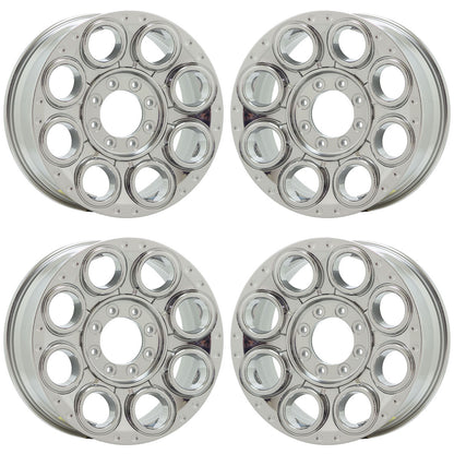 20" Ford F250 F350 SRW Bright Chrome wheels rims Factory OEM set 10484 EXCHANGE