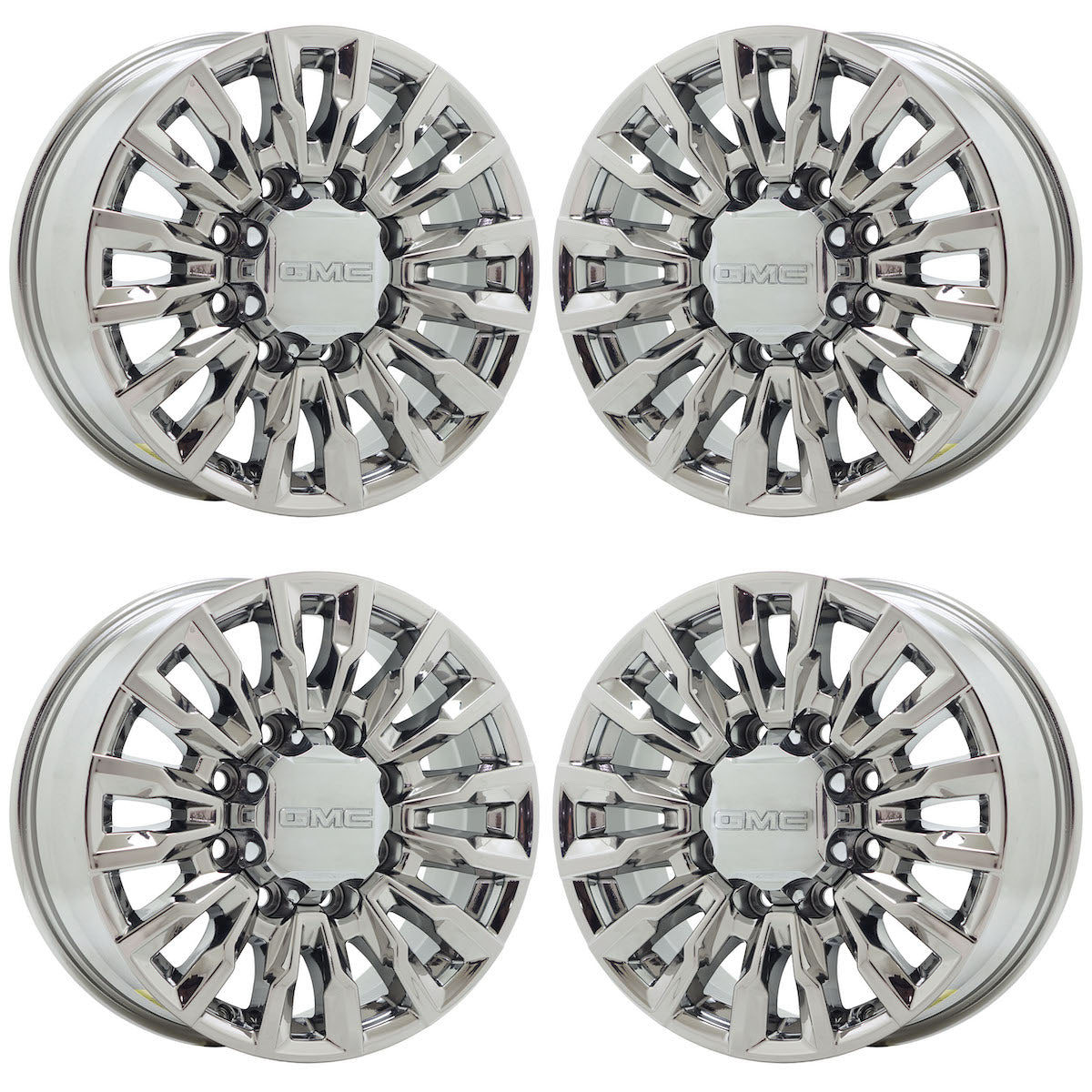 18" GMC Sierra 2500 3500 Bright Chrome wheels rims OEM set 14031 EXCHANGE