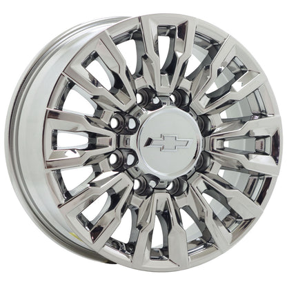 18" Chevrolet Silverado 2500 3500 Bright Chrome wheels rims OEM 14031 EXCHANGE