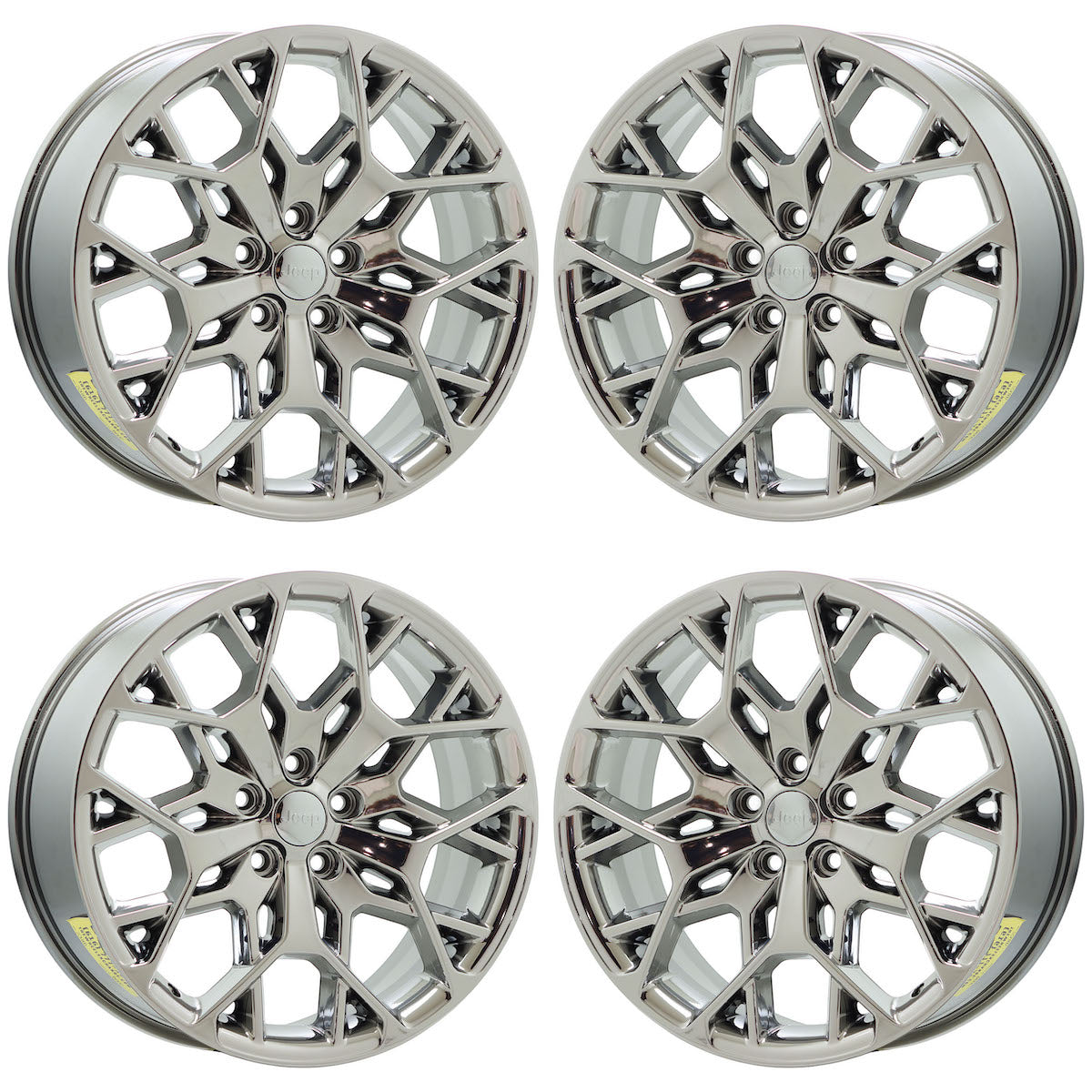 21" Jeep Grand Cherokee Bright Chrome wheels rims Factory OEM set 9291 EXCHANGE