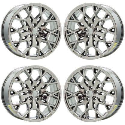 21" Jeep Grand Cherokee Bright Chrome wheels rims Factory OEM set 9291 EXCHANGE