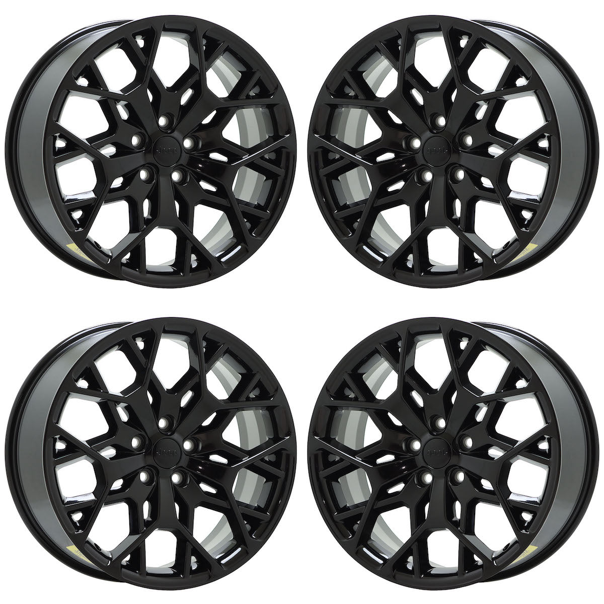 21" Jeep Grand Cherokee Gloss Black wheels rims Factory OEM set 9291 EXCHANGE
