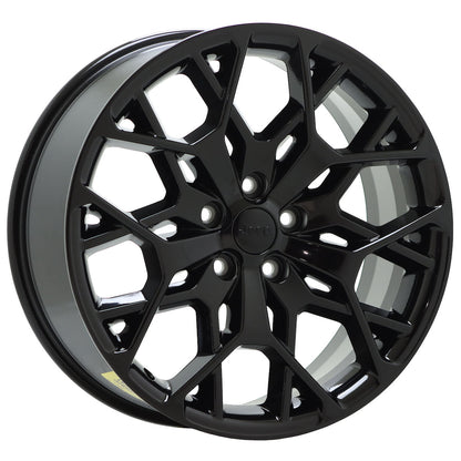 21" Jeep Grand Cherokee Gloss Black wheels rims Factory OEM set 9291 EXCHANGE