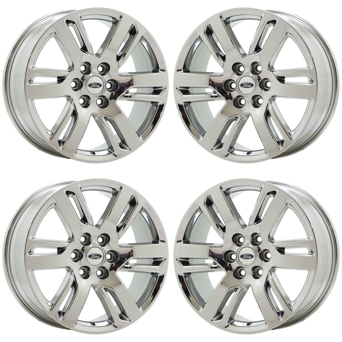 20" Ford Expedition Bright Chrome wheels rims Factory OEM set 10441 EXCHANGE
