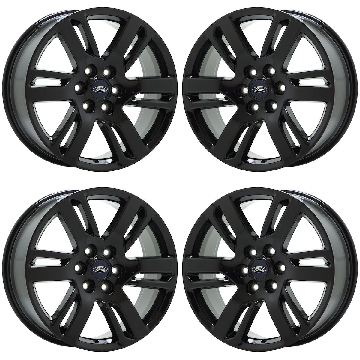 20" Ford Expedition Gloss Black wheels rims Factory OEM set 10441 EXCHANGE