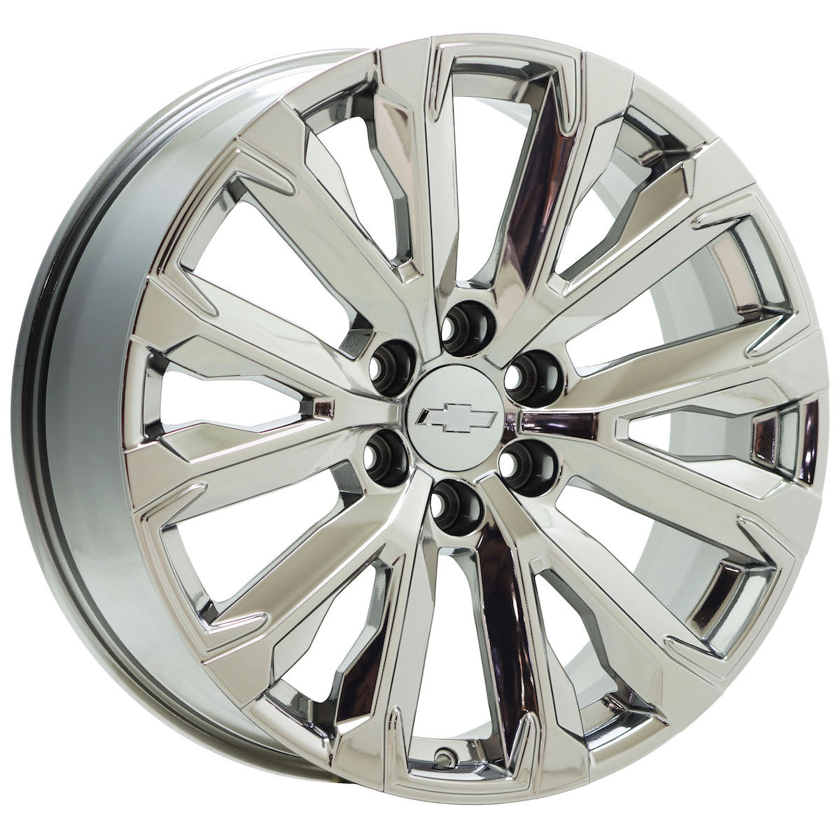 22" Chevrolet Silverado Tahoe Bright Chrome wheels OEM set GV095 EXCHANGE