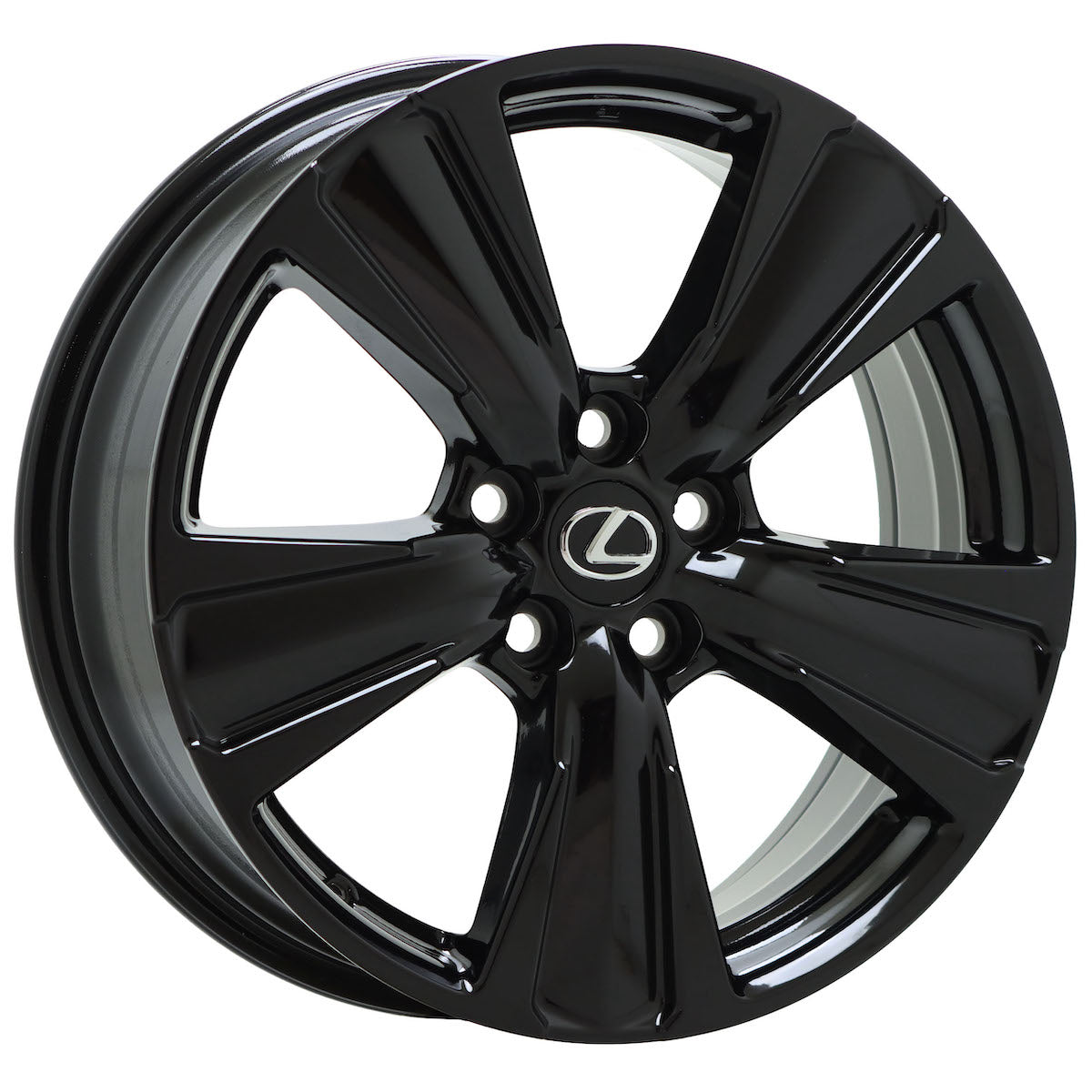 18" Lexus UX200 UX250H Gloss Black wheels rims Factory OEM set 74386 EXCHANGE