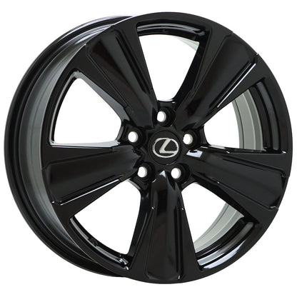 18" Lexus UX200 UX250H Gloss Black wheels rims Factory OEM set 74386 EXCHANGE